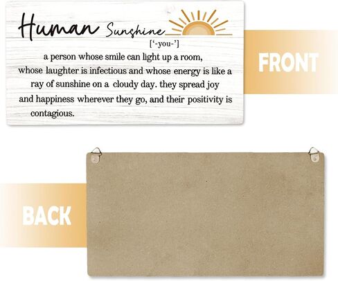 CGBHW Thank You Gifts for Women Wooden Sign, Inspirational Sun Sunshine Sign, Appreciation Gifts for Coworker Leader Teacher Doctor Nurse, Smiles Human Sunshine Wall Decor Hanging Sign 12 x 6 Inch 020 in Saudi Arabia