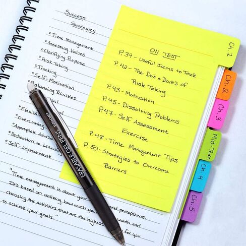 أقلام جل قابلة للمسح من sunacme، قلم جل قابل للمسح قابل للسحب بنقطة دقيقة 0.7 مم، حبر ناعم للكتابة (8 أسود/8 أزرق) in Kuwait