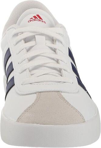 adidas Vl Court 3.0 Lace-Up Sneaker, White/Dark Blue/Better Scarlet, 11.5 US Unisex Little Kid in Saudi Arabia