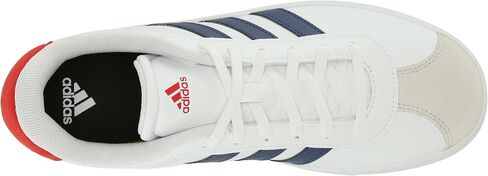 adidas Vl Court 3.0 Lace-Up Sneaker, White/Dark Blue/Better Scarlet, 11.5 US Unisex Little Kid in Saudi Arabia