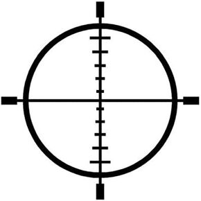 ملصق مائي من Ranger Products Crosshairs Target، ملصق من الفينيل مقطوع بالقالب للنوافذ والسيارات والشاحنات وصناديق الأدوات وأجهزة الكمبيوتر المحمولة وأجهزة MacBook - تقريبًا أي سطح صلب وأملس in Kuwait