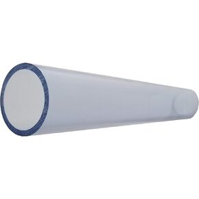 جدول PVC شفاف بقطر 3 بوصات 40 أنبوبًا [معرف الأنبوب 3.042 بوصة، OD 3.500 بوصة] (لون مزرق)، اختر الطول (5 بوصات إلى 8 أقدام) (الطول المحدد: 1 قدم) in Kuwait