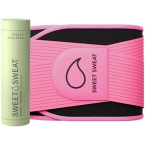 Sports Research® Premium Sweat Enahancing Fitness Pack - Sweet Sweat Waist Trimmer Pro Series (XS-S) & Workout Enhancer Gel Stick (Citrus Mint, 6.4oz) in Kuwait