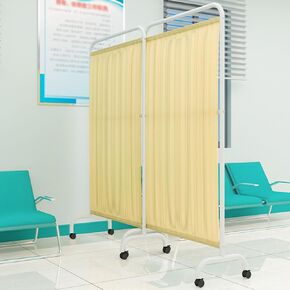 Panel Foldable Medical Privacy Screen 1/2/3/4/5/6 Foldable Medical Privacy Screen Portable Room Divider with Wheels, 6ft High Folding Room Divider for Hospital/Office/Bea in Kuwait