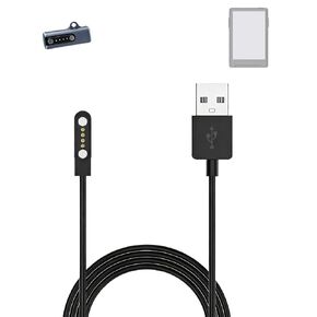 لكابل شحن Xteink X3، كابل شحن USB مغناطيسي أسود ذو 4 دبابيس + محول من النوع C إلى 4 دبابيس، مجموعة محمولة بحجم الجيب لقارئ الحبر الإلكتروني Xteink X3 in Kuwait