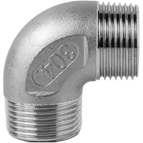 1/8 "1/4" 3/8 "1/2" 3/4 "1" BSPP ذكر الموضوع 304 الفولاذ المقاوم للصدأ 90 درجة الكوع وصلة أنابيب موصل مقرنة (BSP2.5) تركيبات سباكة in Kuwait