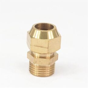 مضيئة أنبوب OD 14 مللي متر x 1/2 "ذكر النحاس مضيئة ذكر موصل أنبوب تركيب هوائي مع قصيرة مضيئة الجوز تركيبات سباكة in Kuwait