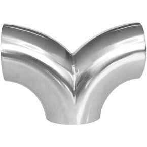 Pipe OD Butt Welding Y-Shaped Elbow 3 Way SUS 304 Stainless Sanitary Fitting Spliter Homebrew Beer Wine(19mm x 1.5mm) in Saudi Arabia