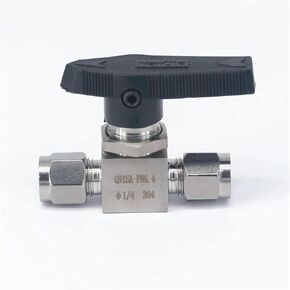 Fit For 1/4" inch O/D Tube 304 Stainless Steel Compression fitting shut off Ball Valve 915 PSI Q91SA PN 6.4 in Saudi Arabia