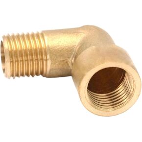 1pcs 1/8" 1/4" 3/8" 1/2" 3/4" 1" bspt Female-Male Brass Elbow Pipe Fitting Connector Coupler Water Fuel(1") in Kuwait
