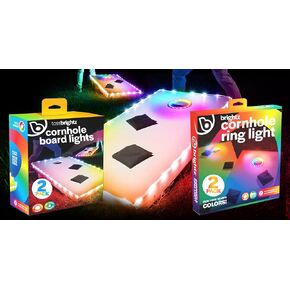 Brightz Premium Cornhole Ring & Edge Light Bundle - RingBrightz + TossBrightz للسطوع الفائق (تغيير اللون) in Kuwait