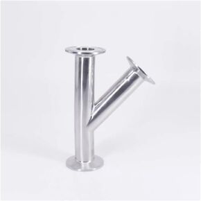 25mm 1" Pipe OD 1.5" Tri Clamp Oblique Y Shaped 3 Way SUS 304 Stainless Fitting Spliter Beer Wine in Kuwait