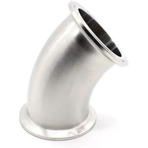 2.5 Inch 63mm (OD77.5mm) Stainless Tri Clamp 45 Degree Elbow in Saudi Arabia