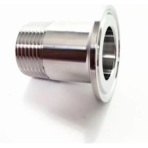 3/4 "BSPT ذكر x 1.5" ثلاثي المشبك SUS 316L مقرنة من الفولاذ المقاوم للصدأ تركيب البيرة in Kuwait