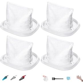 فلتر HNVCF10 للمكانس الكهربائية اليدوية Dustbuster من بلاك اند ديكر HNVC215B10، HNVC115B22، HNVC215BW52، HNVC115J06 - بديل قابل للغسل - 4 عبوات in Kuwait