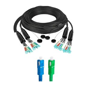 OM3 Multi-Mode TPU Optical Fiber Jumper 2 4 6 8 12 core LC/SC/FC/ST(SC-SC 6 core; 300m) in Saudi Arabia