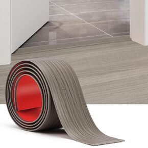 Floor Transition Strip for Doorways, 2" Wide Floor Gap Cover Strips | Gray Oak Self-Adhesive Covers Gaps, Flexible Vinyl Threshold Strip, Flat Divider Transitions Between Tile, Wood, Carpet in Saudi Arabia