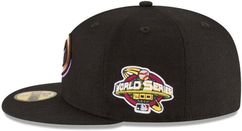 عصر جديد MLB 59FIFTY Arizona Diamondbacks 2001 World Series Black Cooperstown مجموعة أصلية مزودة بقبعة ميدانية in Kuwait
