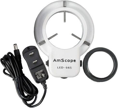 AmScope LED-56S 56 مصباح حلقة مجهر LED مع لون أبيض خافت in Kuwait