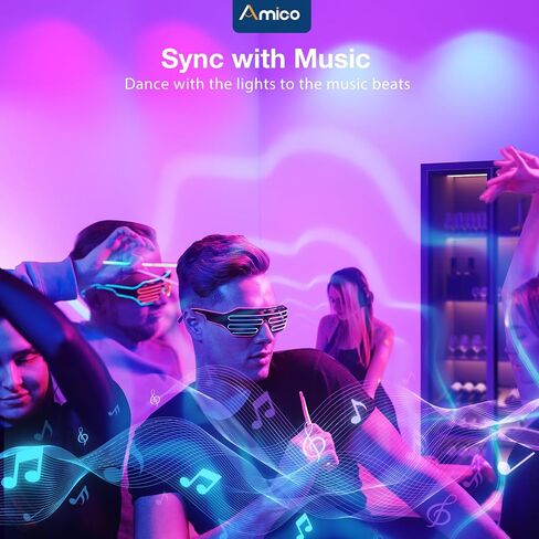 Amico 6 Pack 6 بوصة إضاءة LED ذكية مجوفة، إضاءة سفلية WiFi بدون صندوق توصيل، RGB & 2700-6500K تغيير اللون، 12W=110W 1000LM، التحكم بالصوت وجهاز التحكم عن بعد والمجموعة in Kuwait