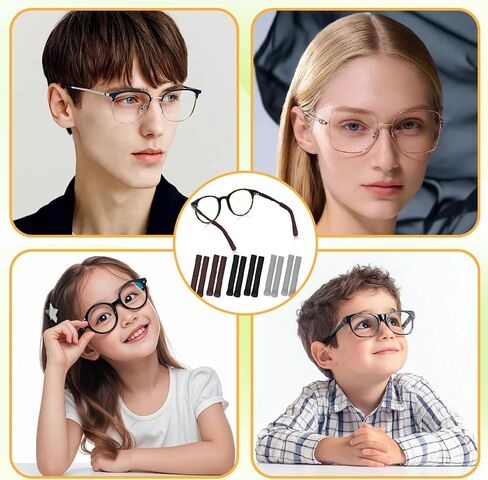مقابض الأذن للنظارات - 6 أزواج من وسادات الوسائد الناعمة المنسوجة المضادة للانزلاق وأطراف المعبد المرنة للنظارات الشمسية الرياضية ونظارات القراءة in Kuwait