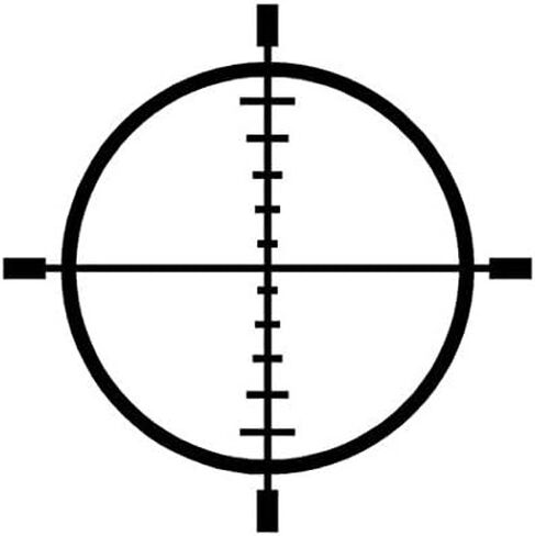 ملصق مائي من Ranger Products Crosshairs Target، ملصق من الفينيل مقطوع بالقالب للنوافذ والسيارات والشاحنات وصناديق الأدوات وأجهزة الكمبيوتر المحمولة وأجهزة MacBook - تقريبًا أي سطح صلب وأملس in Kuwait