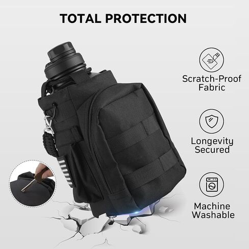 Water Bottle Holder With Strap for 40/64/87Oz, Hands Free Crossbody Lightweight Bag With Phone Pocket & Card Slot, Insulated Sling for Hiking Gym Dog Walking in Kuwait