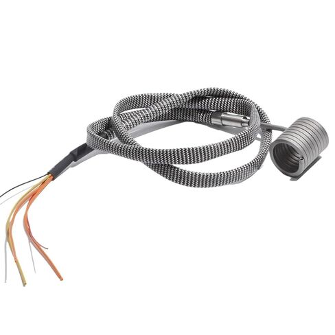 22mm Diameter Electric Runner Coil Nozzle Heating Element, Spring Band Heaters with K Thermocouple 3x3 Cross Section(400W 22x25mm(IDxL)) in Kuwait