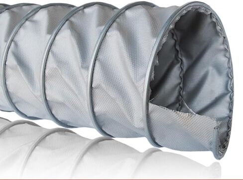 Flexible Fiberglass Ducting Hose HVAC Duct Hosing High Temperature Resistance Duct Hose For Ventilation Blower Dryer Exhaust(L 2m(6ft),150mm(5 9/10")) in Kuwait