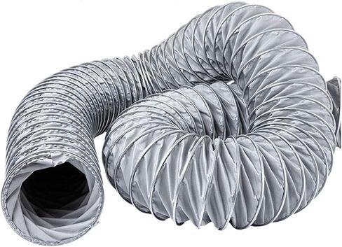 Flexible Fiberglass Ducting Hose HVAC Duct Hosing High Temperature Resistance Duct Hose For Ventilation Blower Dryer Exhaust(L 2m(6ft),150mm(5 9/10")) in Kuwait