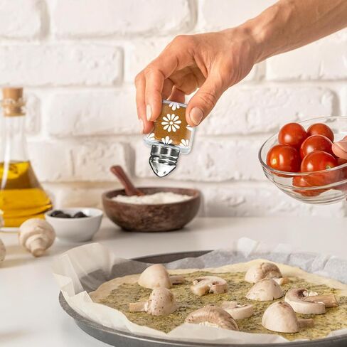 FYSUIMU 24 قطعة من Cielito Lindo Mini Salt and Pepper Shakers Mini Glass Spice Jars Platos De Barro حاوية توابل الزهور للمطبخ والمطاعم المكسيكية المفضلة للحفلات in Kuwait
