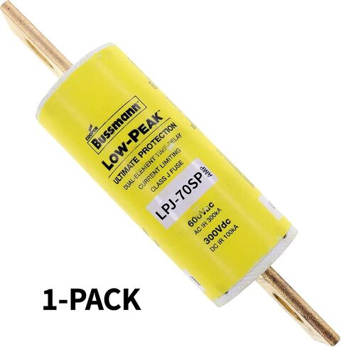 1-Pack LPJ-70SP LPJ70SP LPJ-70A 600Vac Time-Delay Fuse， LPJ-70 Class J, Low-Peak, Dual-Element, Current limiting, Time-delay Fuse in Kuwait