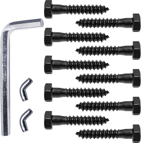 Black Self-Closing T-Strap Gate Hinges - 8" T-Gate Hinge Kit for Wood Fences & Gates, Heavy Duty Hardware (1 Pack) in Kuwait