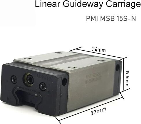 Linear Guideway Carriage Block MSB15S-N MSB15SSS MSB15SSSFC for CO2 Laser Engraving Cutting Machine in Kuwait