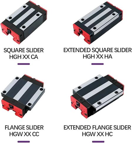 2PCS/Set HGH30CA HGW30CC Slide Block Carriage for HGR30 Linear Guides Slides Bearing for Computerized Numerical Control Router(2PC HGW30CC) in Kuwait