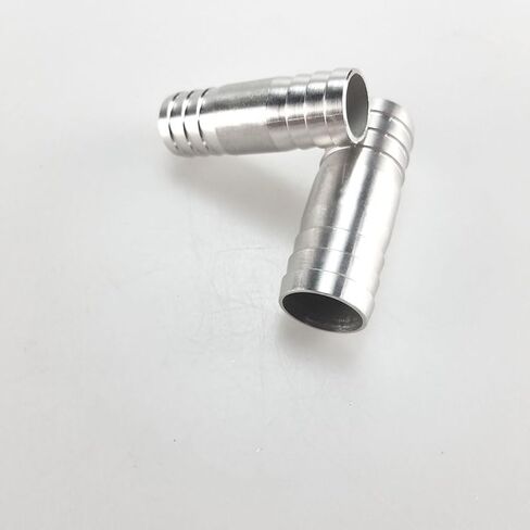 Hose Barb Straight Two Way 304 Stainless Steel Pipe Fitting Connector(16mm) in Kuwait