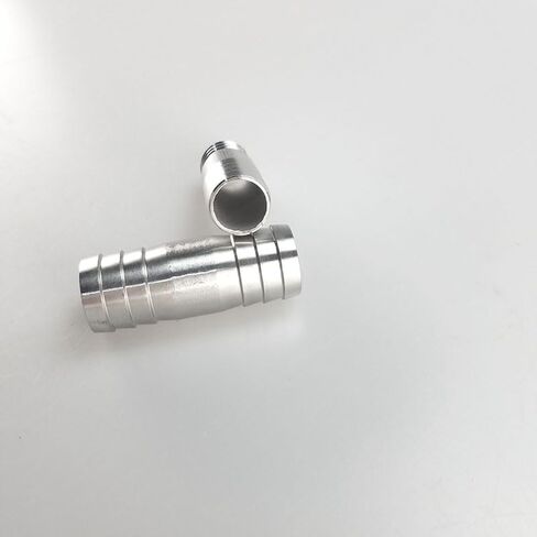 Hose Barb Straight Two Way 304 Stainless Steel Pipe Fitting Connector(16mm) in Kuwait