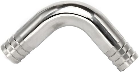 Fit Tube I.D خرطوم شائك 304 من الفولاذ المقاوم للصدأ صحي 90 درجة كوع وقمزة WayPipe Fitting (أصفر برونزي، 25 مم) in Kuwait