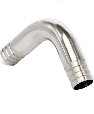 Fit Tube I.D خرطوم شائك 304 من الفولاذ المقاوم للصدأ صحي 90 درجة كوع وقمزة WayPipe Fitting (أصفر برونزي، 25 مم) in Kuwait