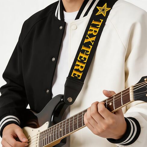 Custom Guitar Strap - Personalized Guitar Straps with Name for Acoustic Electric Bass Gift for Men Women Players in Kuwait