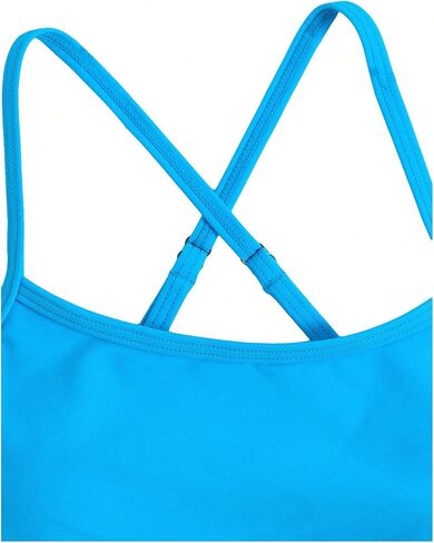 Milumia Girl's 2 Piece Swimsuit Floral Print Spaghetti Strap Bikini Set Bathing Suit Swimwear in Kuwait