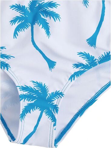 Milumia Girl's 2 Piece Swimsuit Floral Print Spaghetti Strap Bikini Set Bathing Suit Swimwear in Kuwait