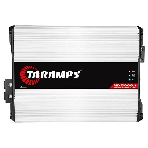 Taramps MD 5000.1 4 أوم ثابت، مضخم صوت السيارة - 5000 واط RMS Mono، الفئة D Mosfet كامل النطاق، قوة عالية معززة أحادية الكتلة لمكبرات الصوت ومكبرات الصوت وأنظمة الصوت في السيارة in Kuwait