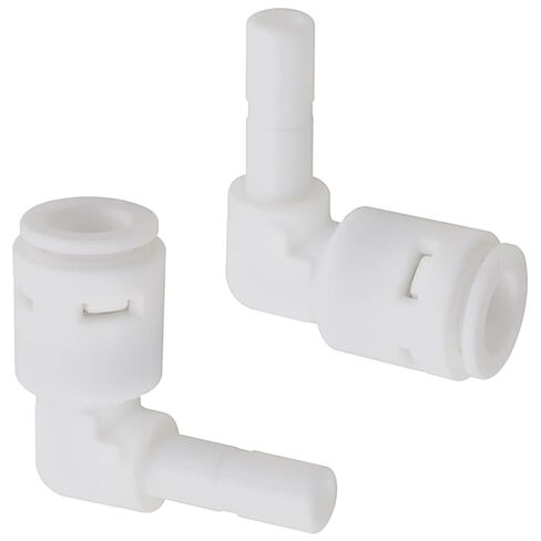 8PCS Stem Elbow Connector for 1/4 Inch Tube Outer Diameter X 1/4 Inch Water Pipe 90 Degree Elbow Push to Connect Reverse Osmosis System Plastic Quick Fitting for Refrigerator Ice Maker in Kuwait