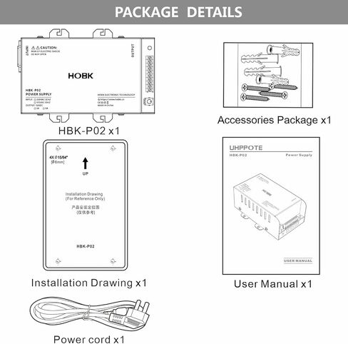 UHPPOTE التحكم في الوصول التيار الكهربائي 12V 3A محول 110VAC إلى 12VDC | المحول معتمد من UL للقفل الكهربائي، وزر الخروج، وكاميرا الاتصال الداخلي in Kuwait