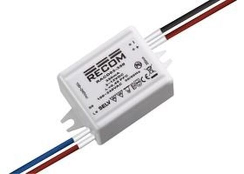 RECOM Power, Inc. RACD03-350 POWER SUPPLY; AC; LED DRIVER; REMOTE; 3W; 3-12VDC; INPUT 90-264VAC in Kuwait