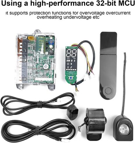 HUIOP Electric Scooter Controller, 36V Main Board with Digital Display & Front/Rear Lights, Compatible with M365/PRO in Saudi Arabia