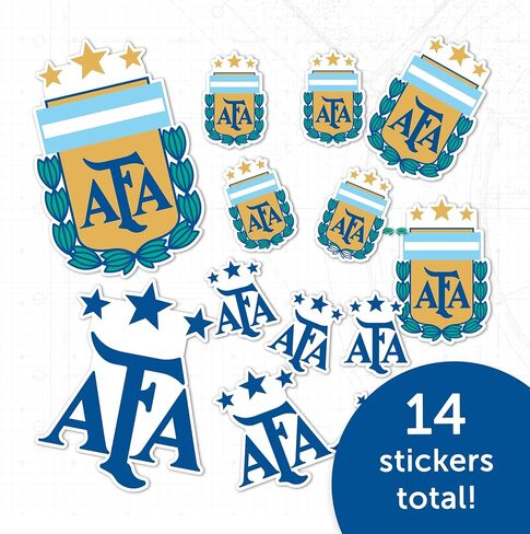 Desert Cactus Argentine Football Association Sticker Decal Vinyl AFA Argentina Albiceleste Soccer Laptop Water Bottle Car Scrapbook (Type 1-1) in Kuwait