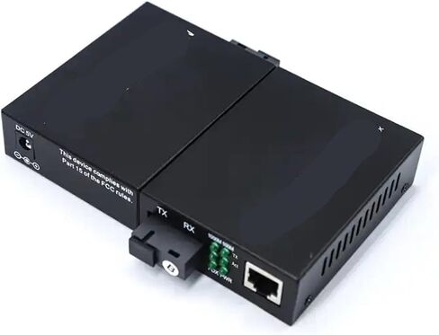 محول وسائط ألياف جيجابت 10/100/1000 متر، 1 كابل بصري، RJ45، وضع فردي 20 كيلومتر in Kuwait
