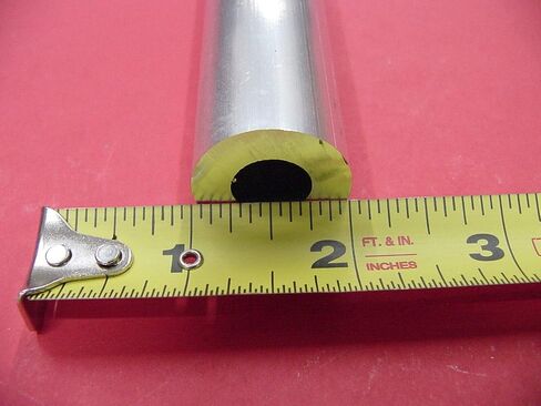 2 قطعة 1 "OD x 1/4" جدار 6061 T6 أنبوب دائري من الألومنيوم بطول 12 بوصة و1/2 بوصة معرف سلس in Kuwait